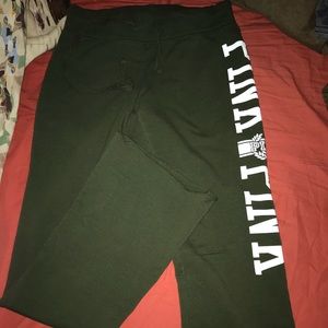 Army Green PINK Sweatpants